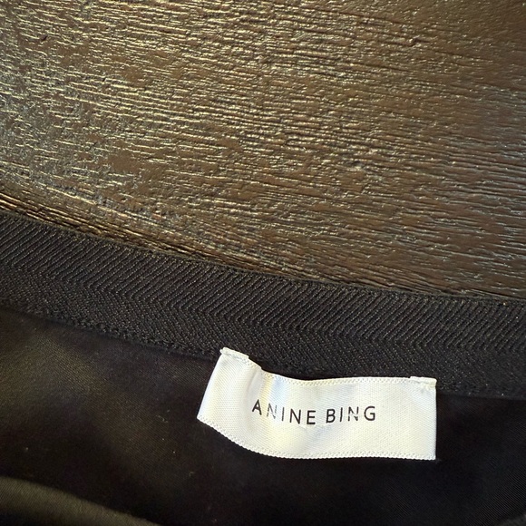 Anine Bing Bar Black Midi Skirt - Picture 4 of 5